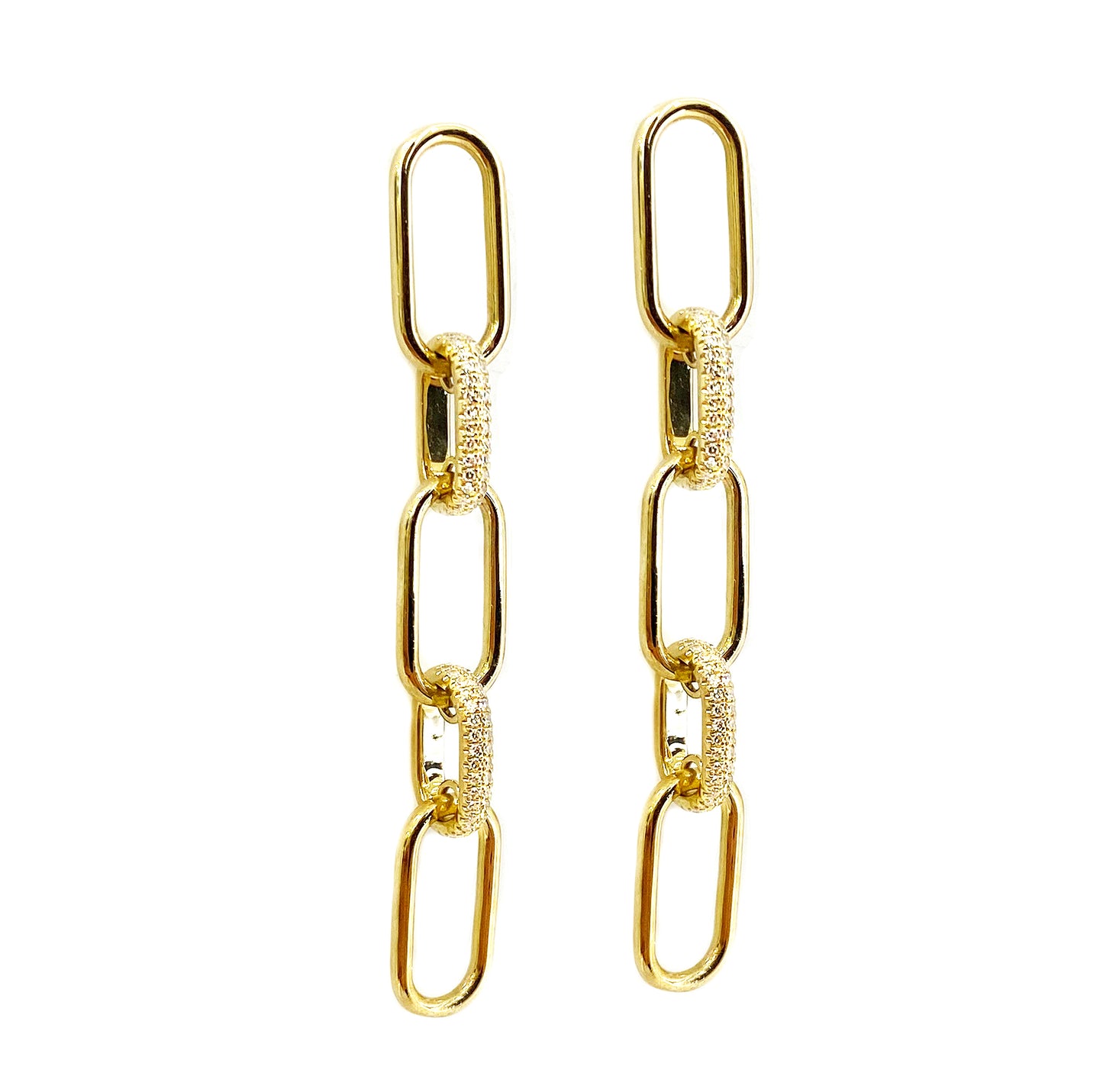 Aretes Clip de Diamantes