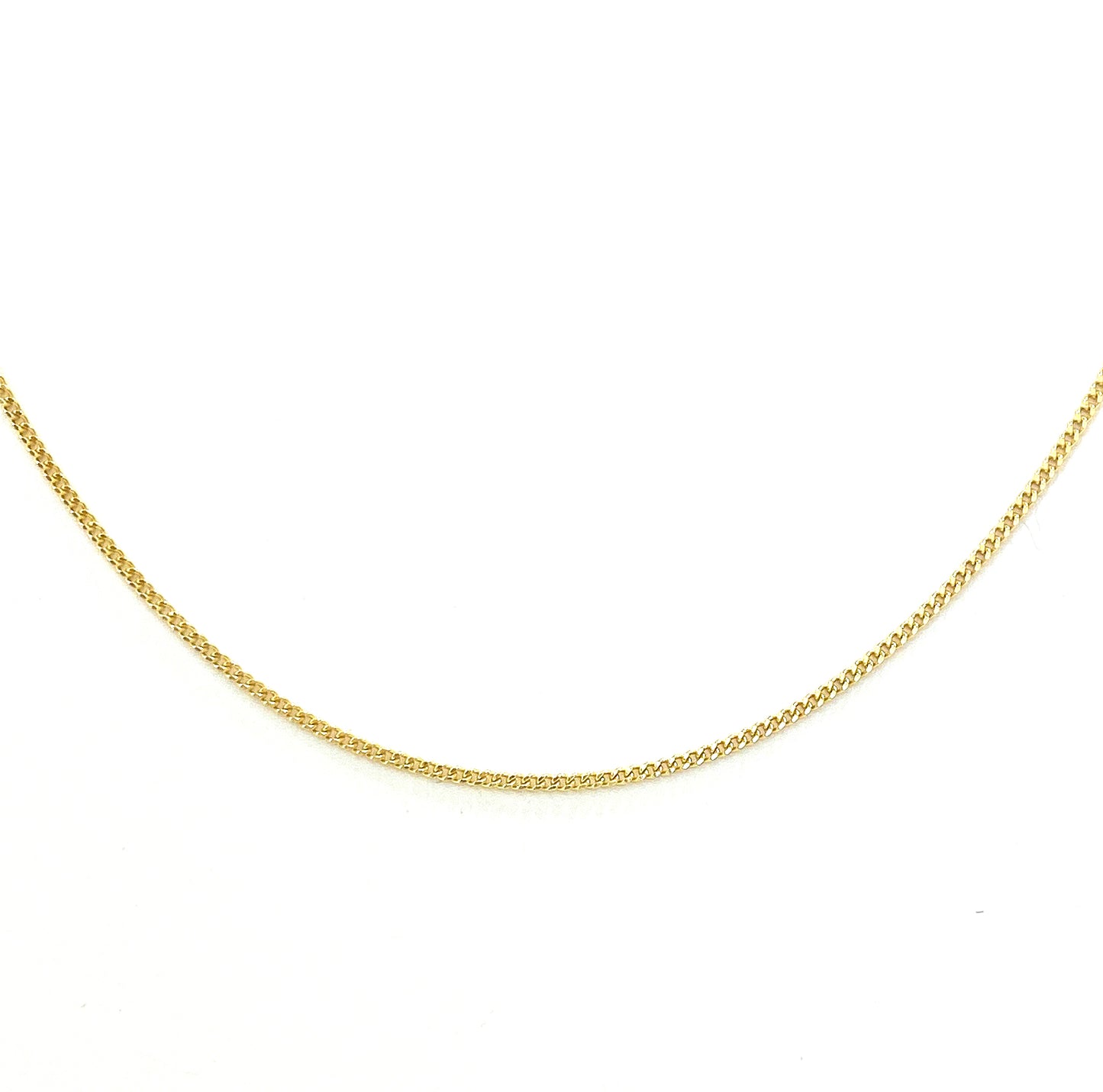 Cadena Barbada Ultraligera 40 cm 10k