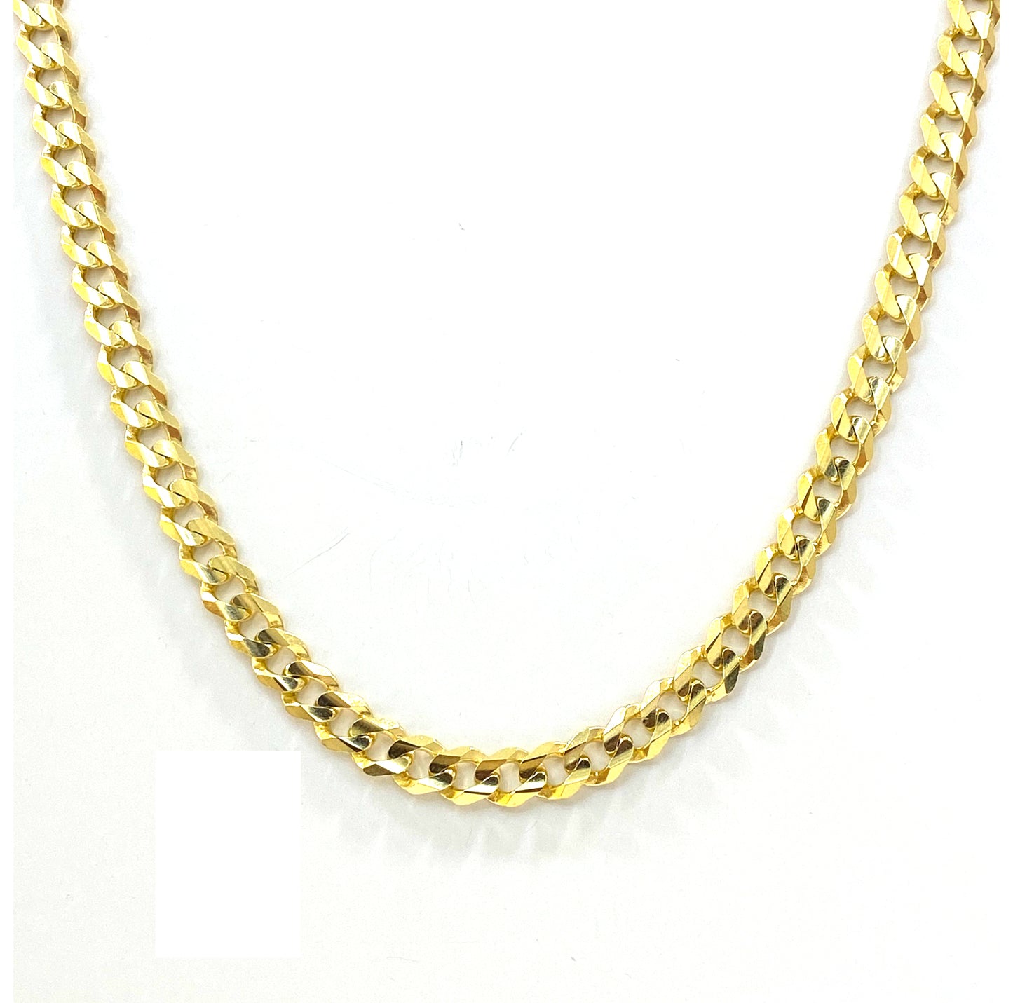 Cadena Cubana Abierta 60 cm 14k