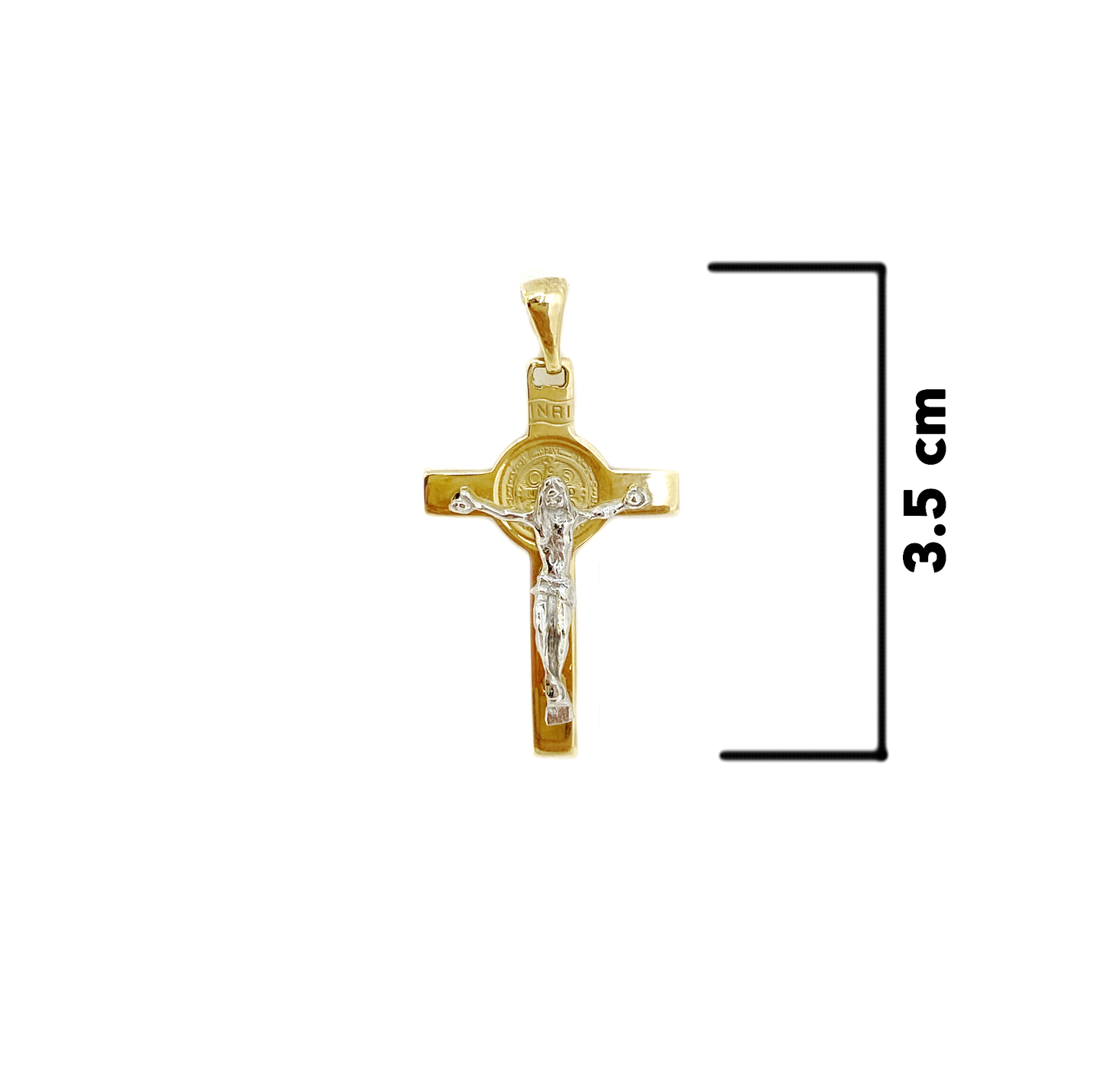 Cruz Cristo con San Benito