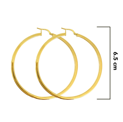 Arracadas Tubo Cuadrado