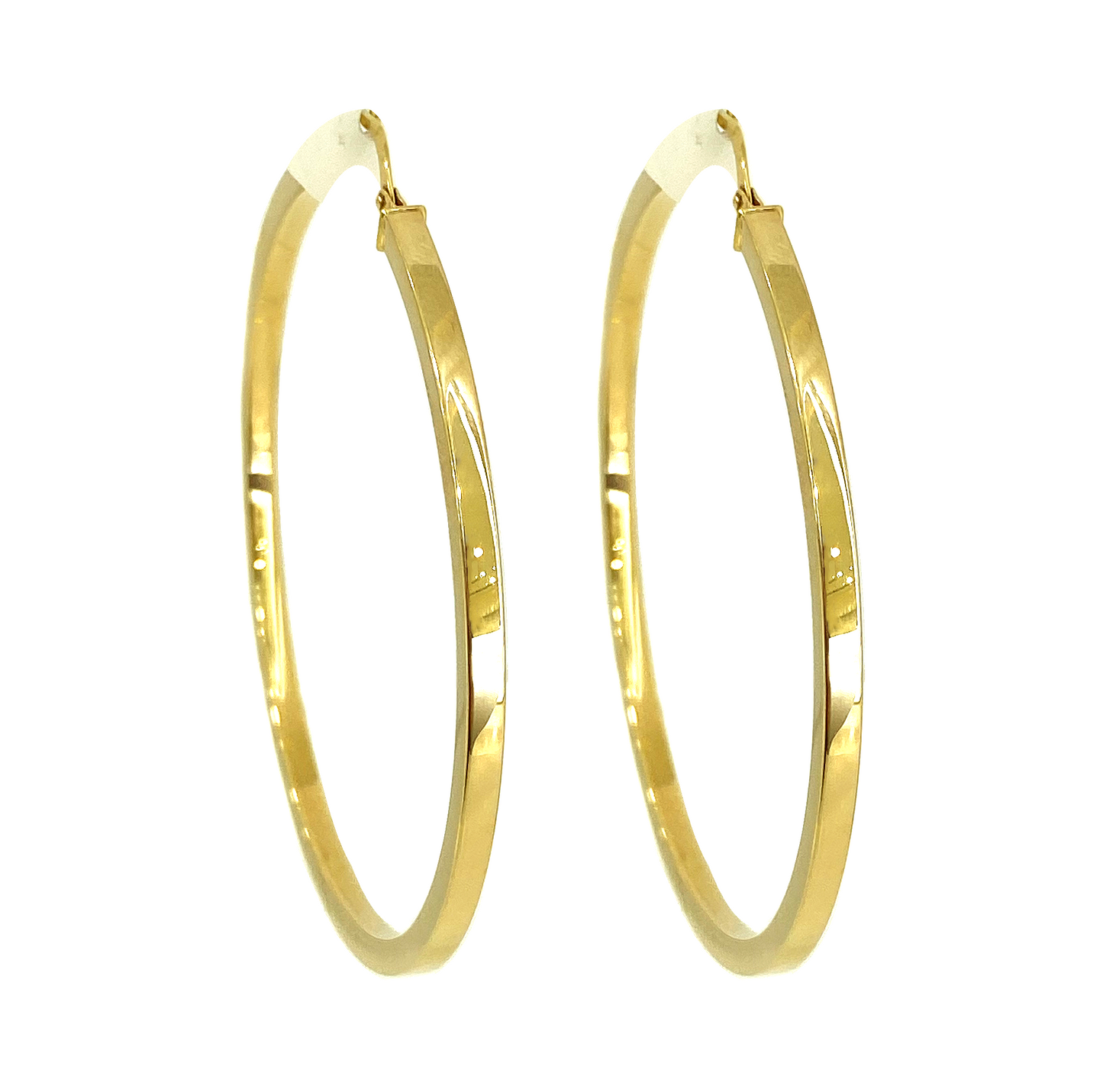 Arracadas Tubo Cuadrado