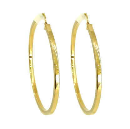 Arracadas Tubo Cuadrado