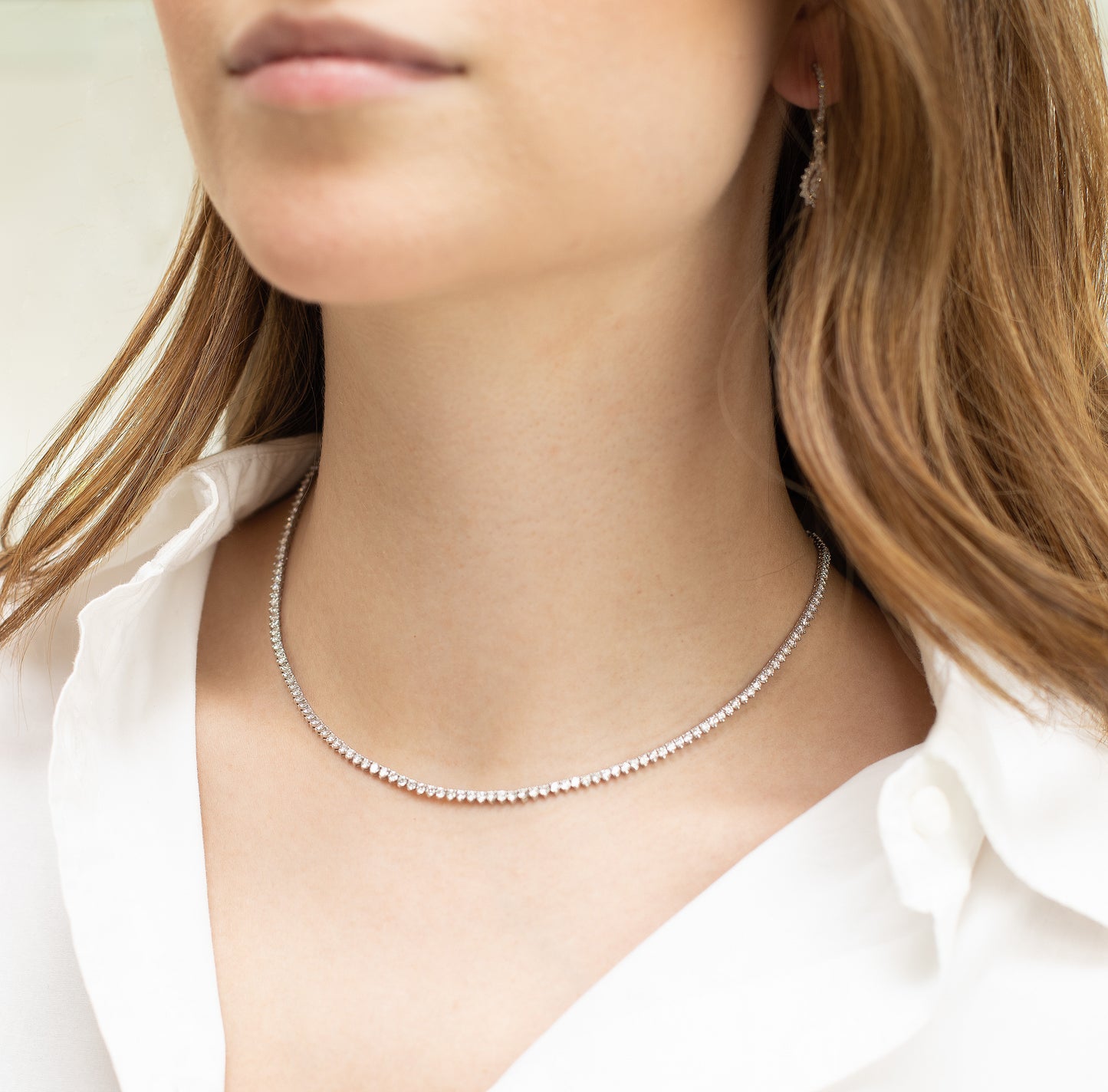 Collar Tenis de Diamantes