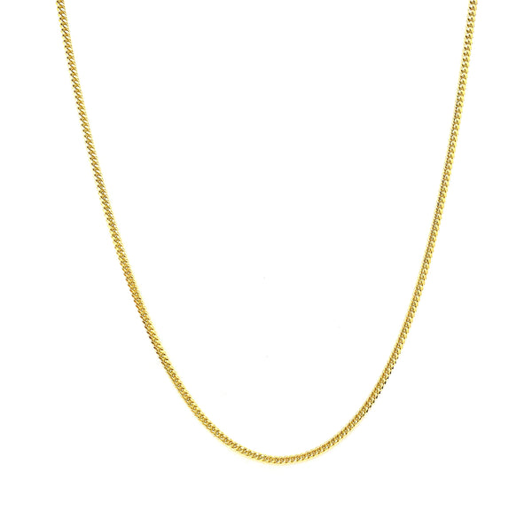Cadena Cubana Cerrada 60cm 14k