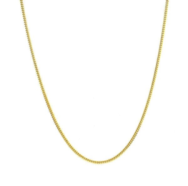 Cadena Cubana Cerrada 55cm 14k