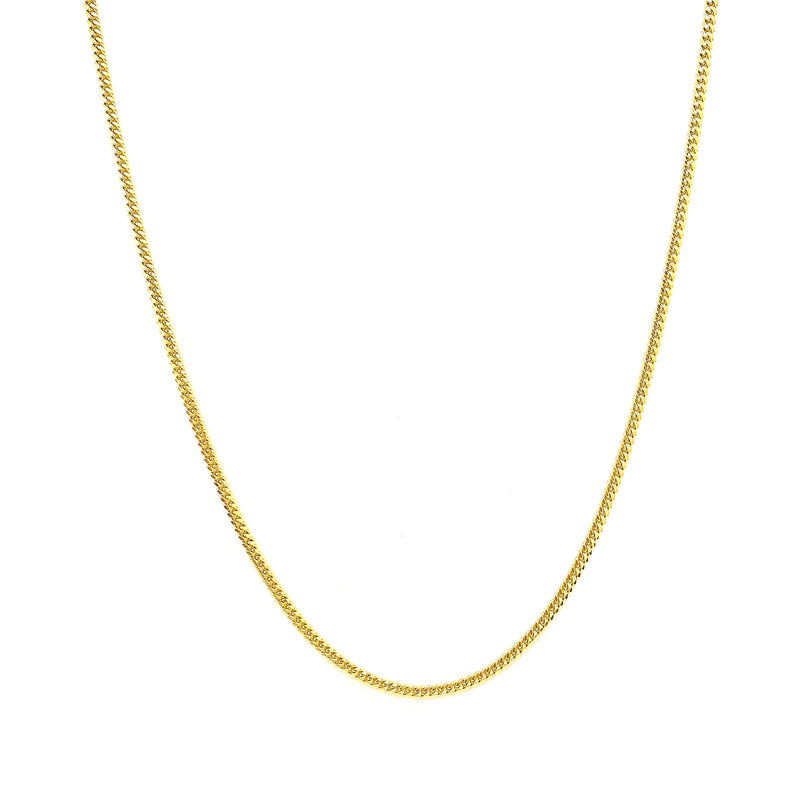 Cadena Cubana Cerrada 60cm 14k