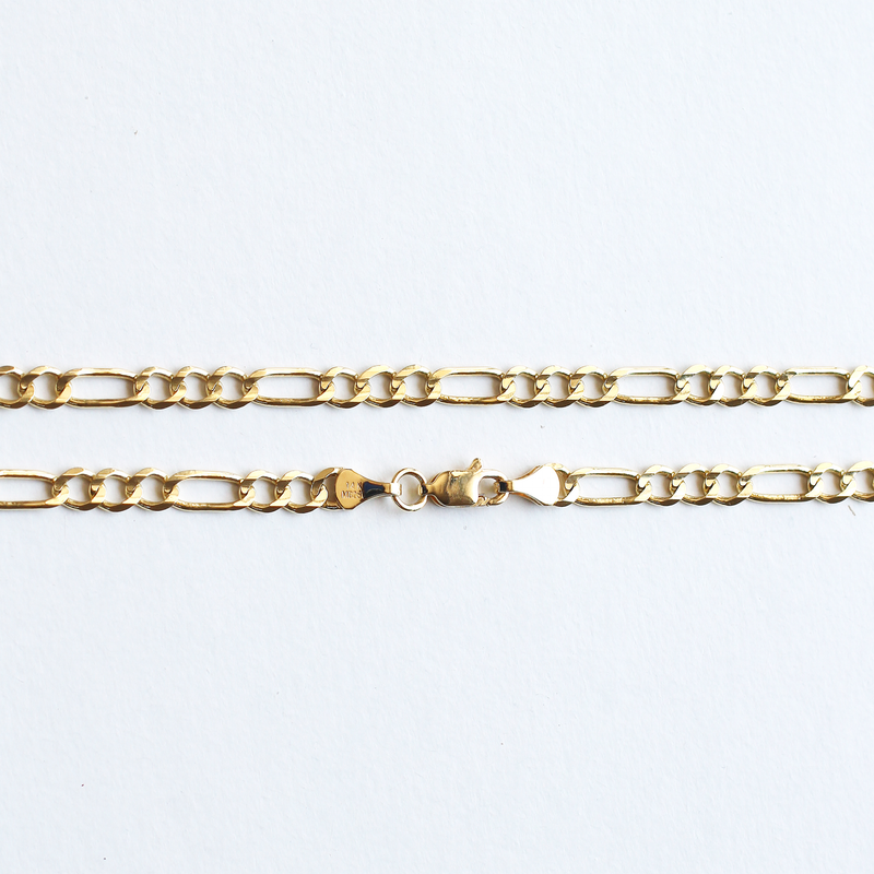 Cadena 3+1 oro de 14k