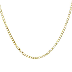 Cadena Cubana Abierta 45 cm 14k