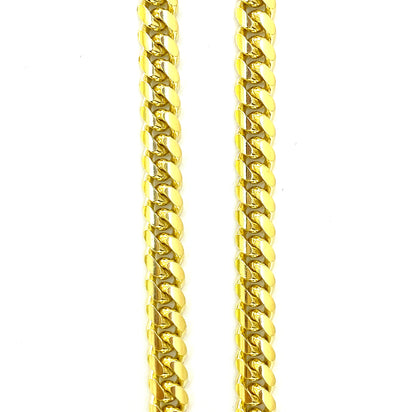 Cadena Cubana Cerrada 60cm 10k