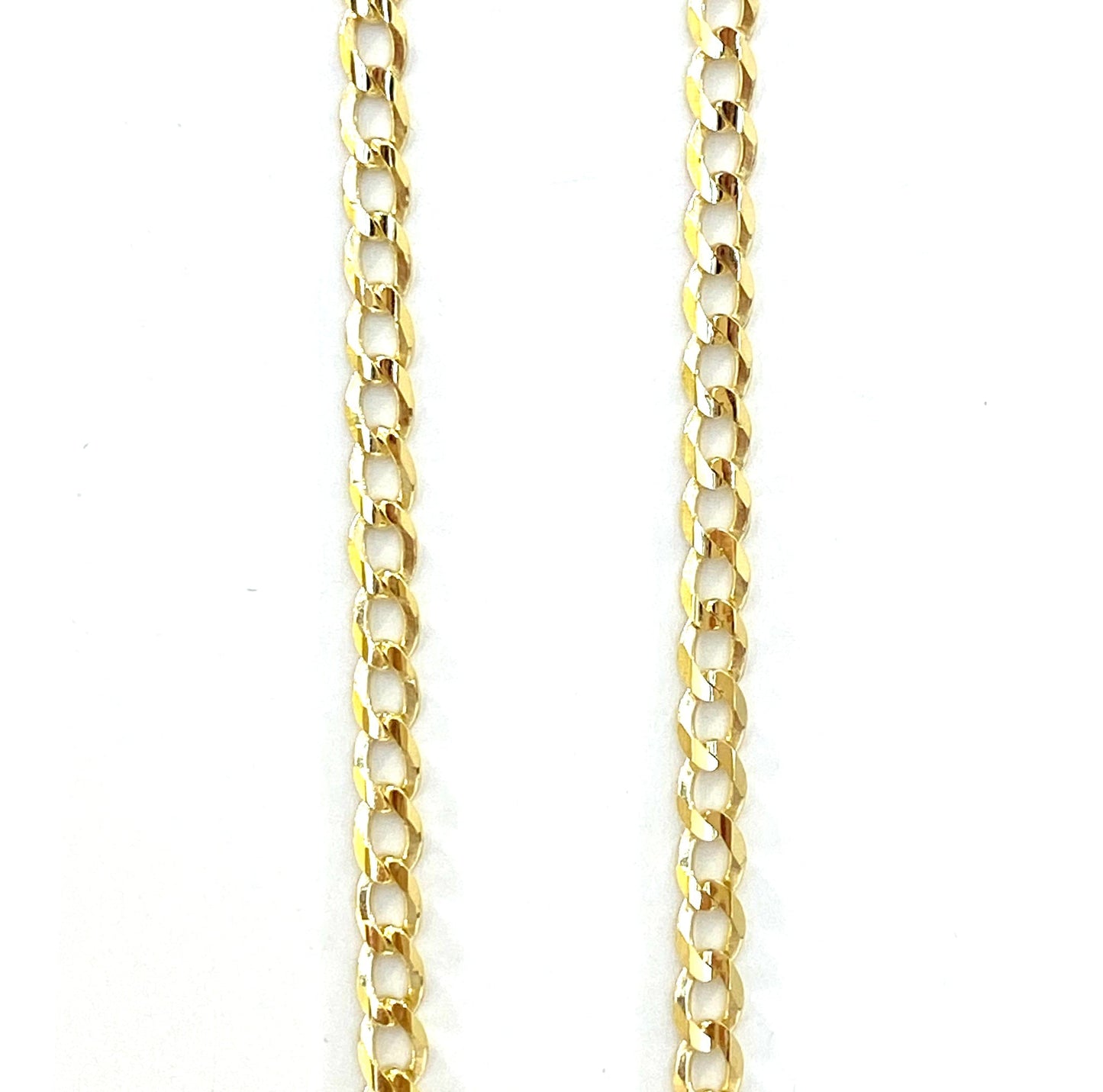 Cadena Cubana Abierta 55cm 10k