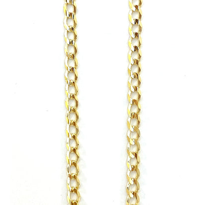 Cadena Cubana Abierta 55cm 10k