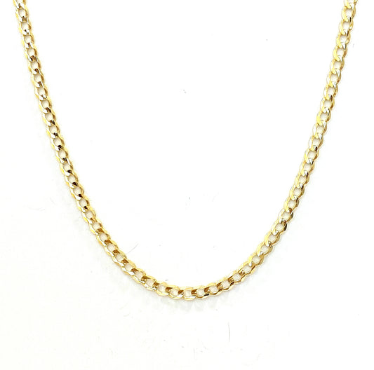 Cadena Cubana Abierta 60cm 10k