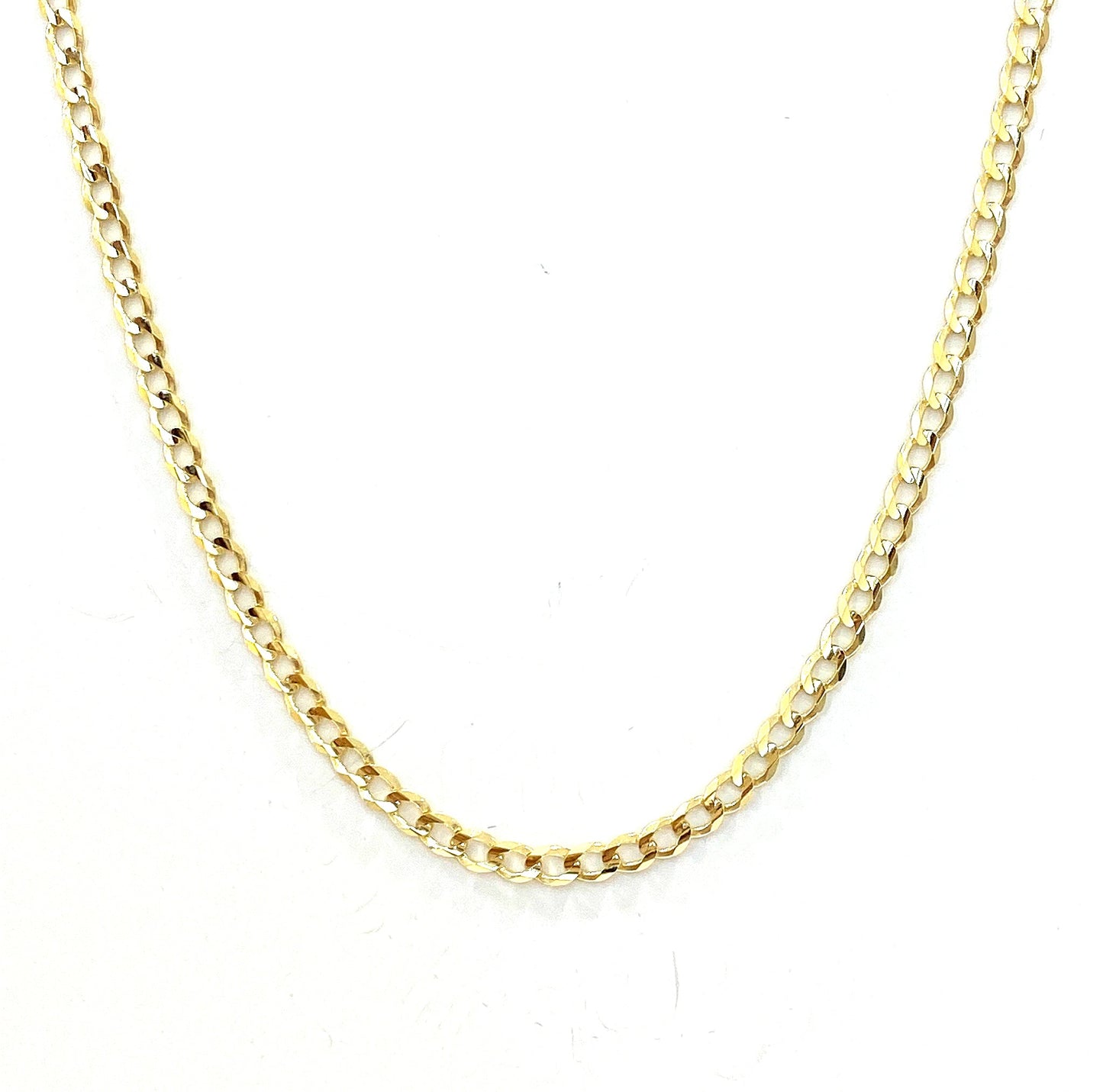 Cadena Cubana Abierta 45cm 10k