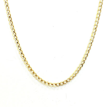 Cadena Cubana Abierta 45cm 10k