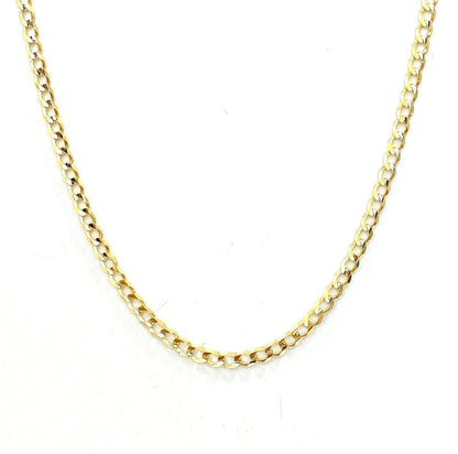 Cadena Cubana Abierta 55cm 10k