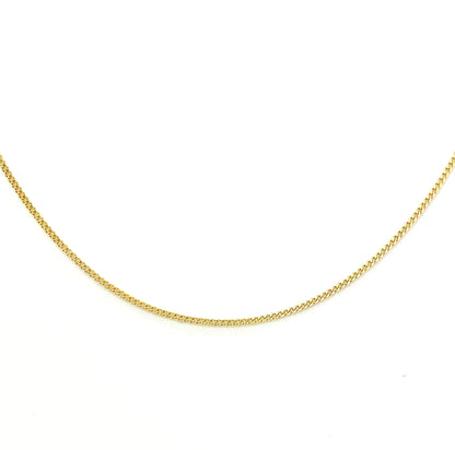 Cadena Barbada Ultraligera 40 cm 10k