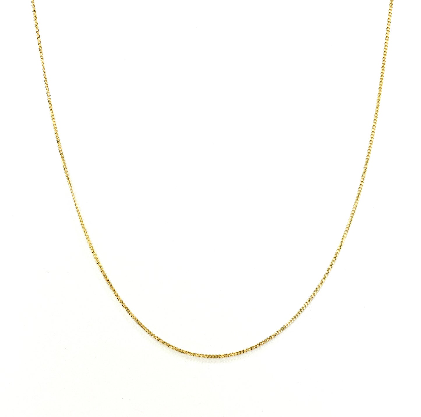 Cadena Barbada Ultraligera 40 cm 10k