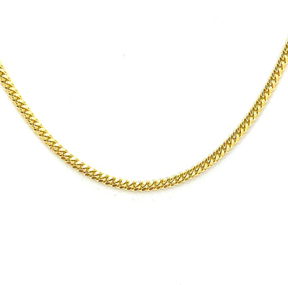 Cadena Cubana Cerrada 55cm 14k