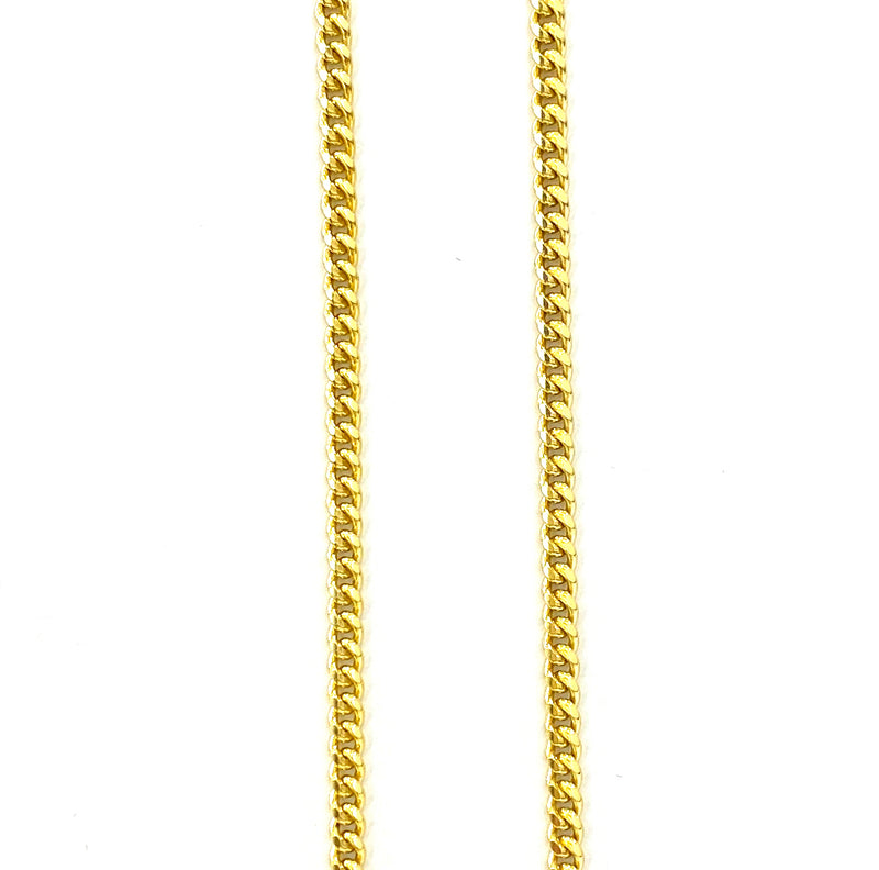 Cadena Cubana Cerrada 60cm 14k