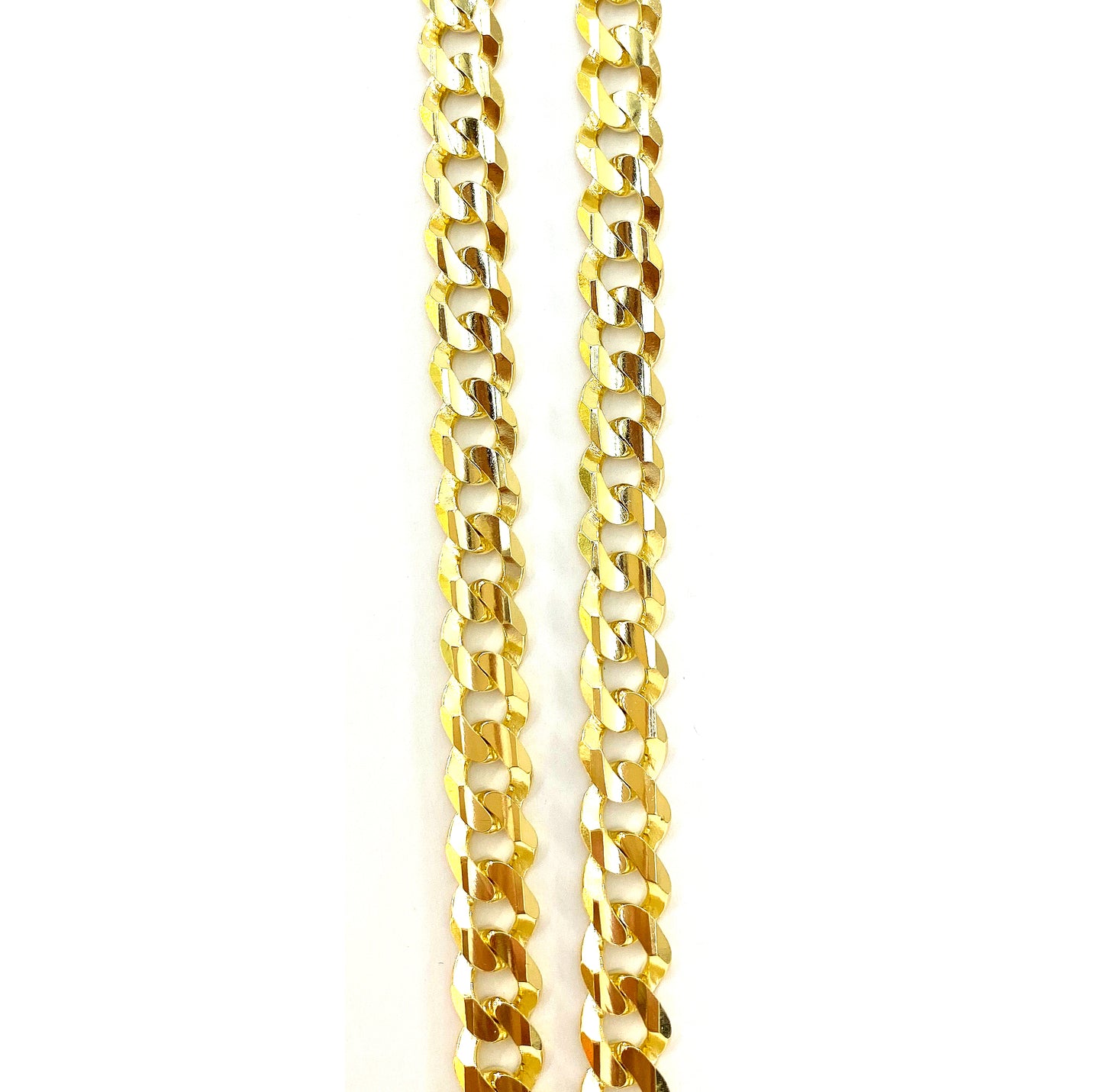 Cadena Cubana Abierta 60cm 14k