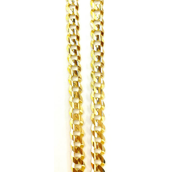 Cadena Cubana Abierta 60cm 14k