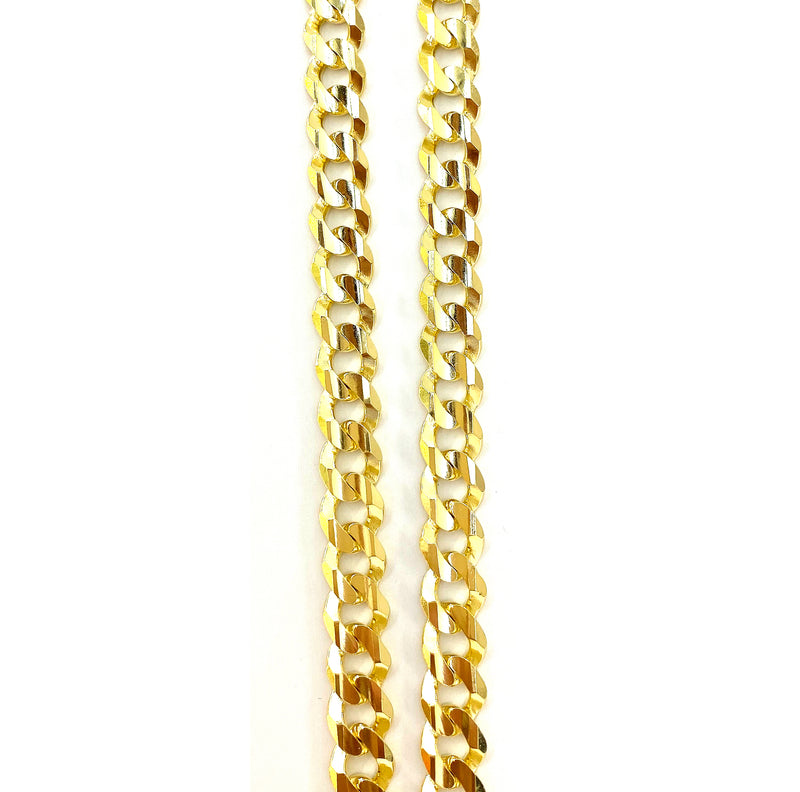 Cadena Cubana Abierta 60cm 14k