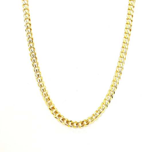 Cadena Cubana Abierta 60cm 14k