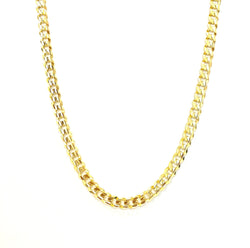 Cadena Cubana Abierta 60cm 14k