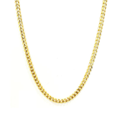 Cadena Cubana Abierta 60 cm 14k