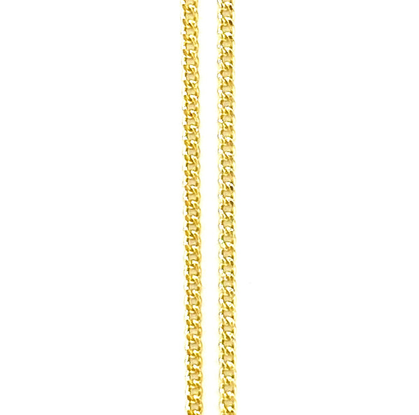 Cadena Barbada 40cm 14k