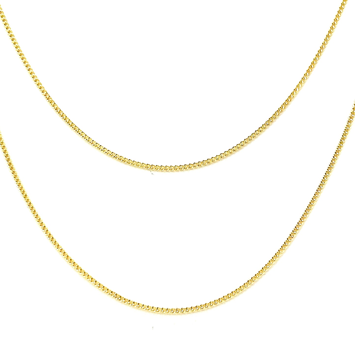 Cadena Barbada 40cm 14k