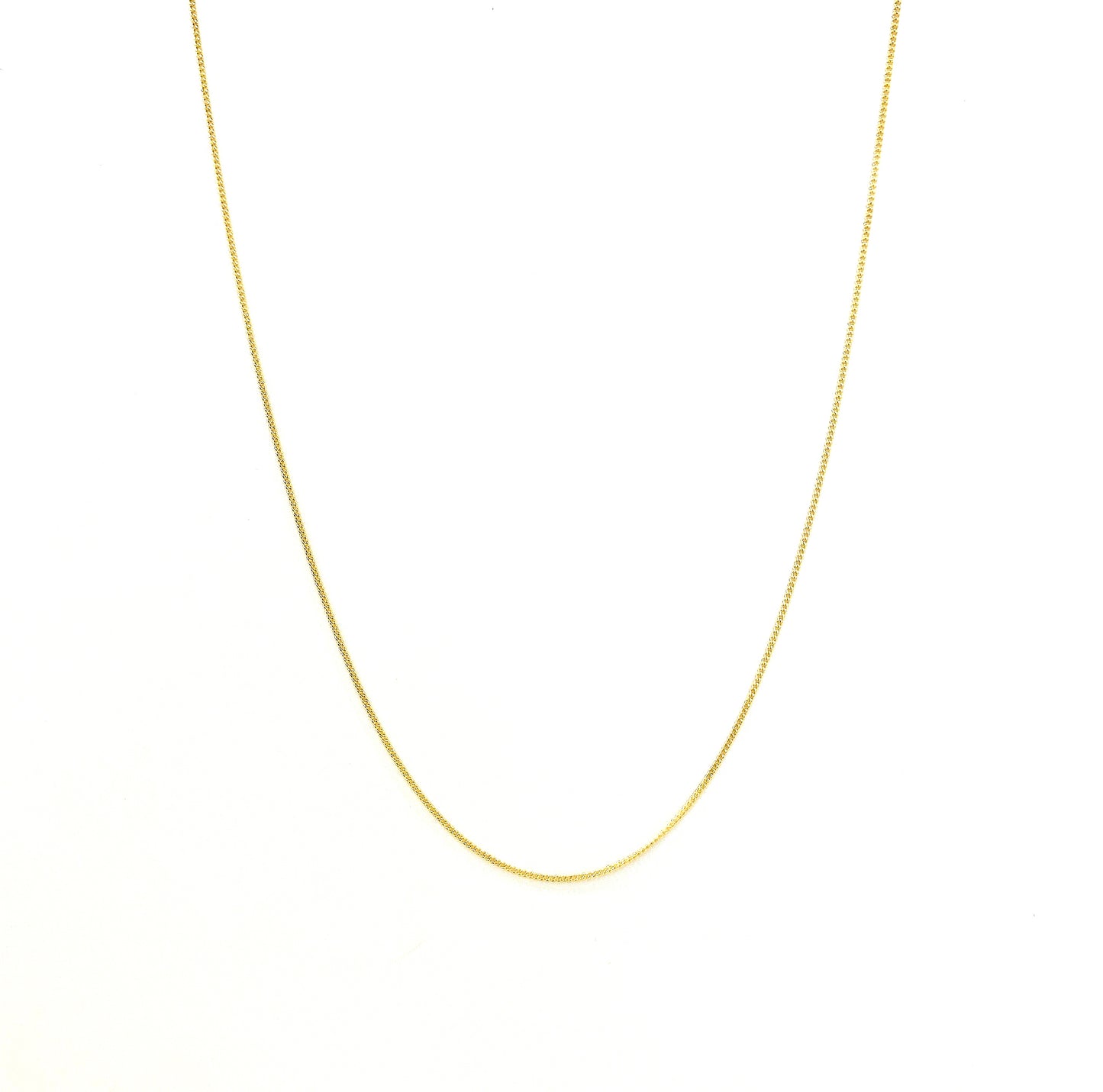 Cadena Barbada 40cm 14k