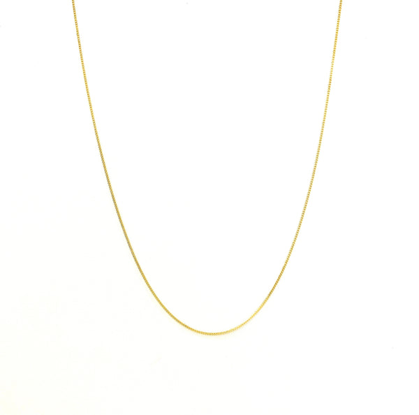 Cadena Barbada 40cm 14k