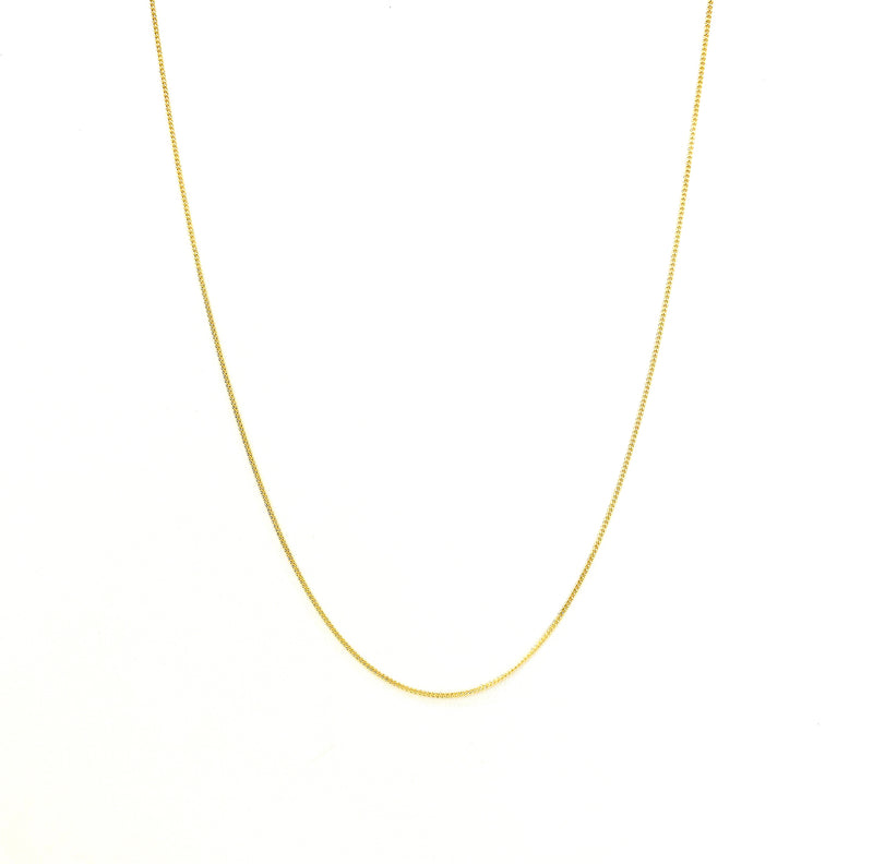 Cadena Barbada 40cm 14k
