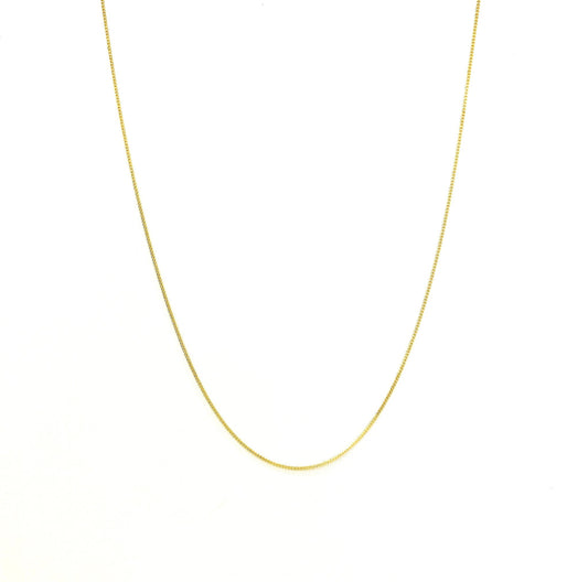 Cadena Barbada 45 cm 14k