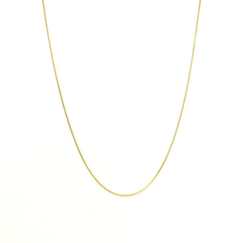 Cadena Barbada 45 cm 14k