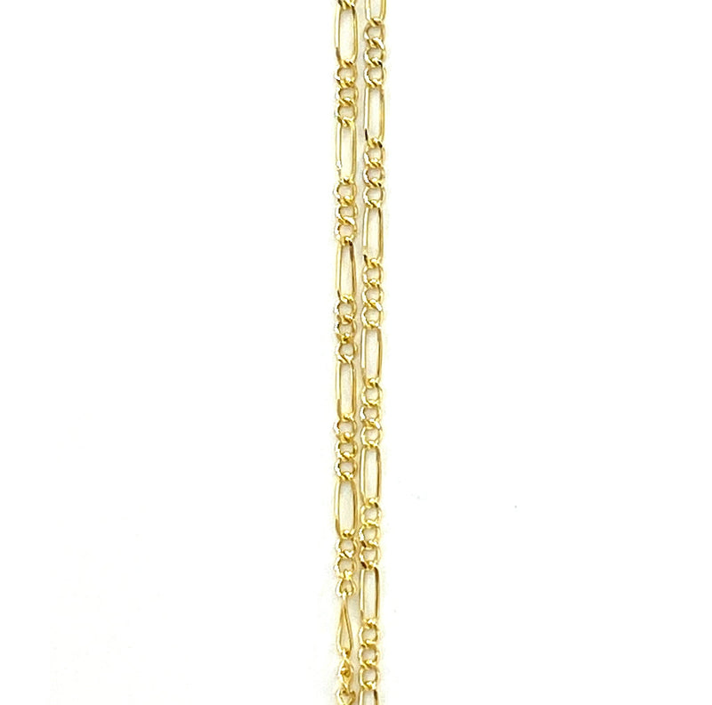 Cadena 3+1 de 35cm 14k
