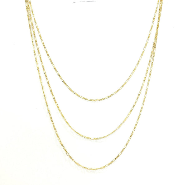 Cadena 3+1 de 35cm 14k
