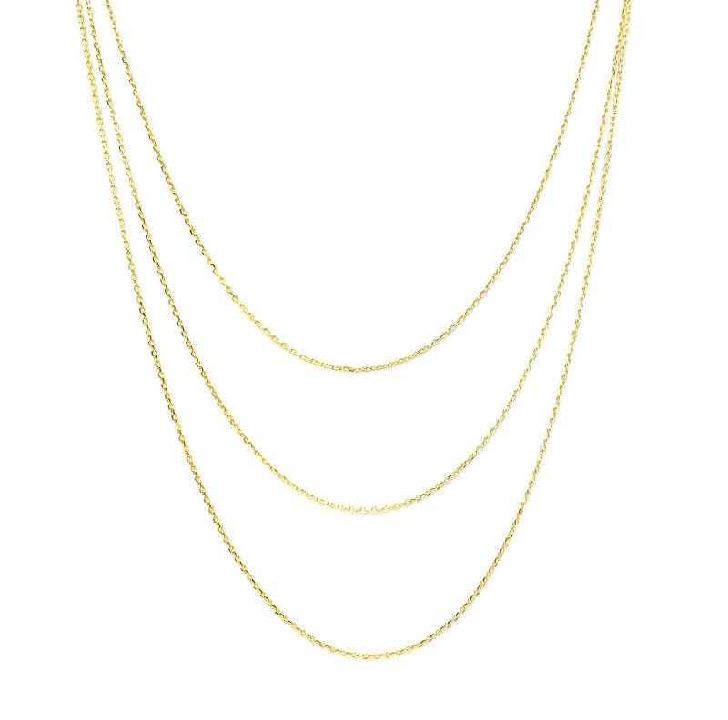 Cadena Ancla 45 cm 14k