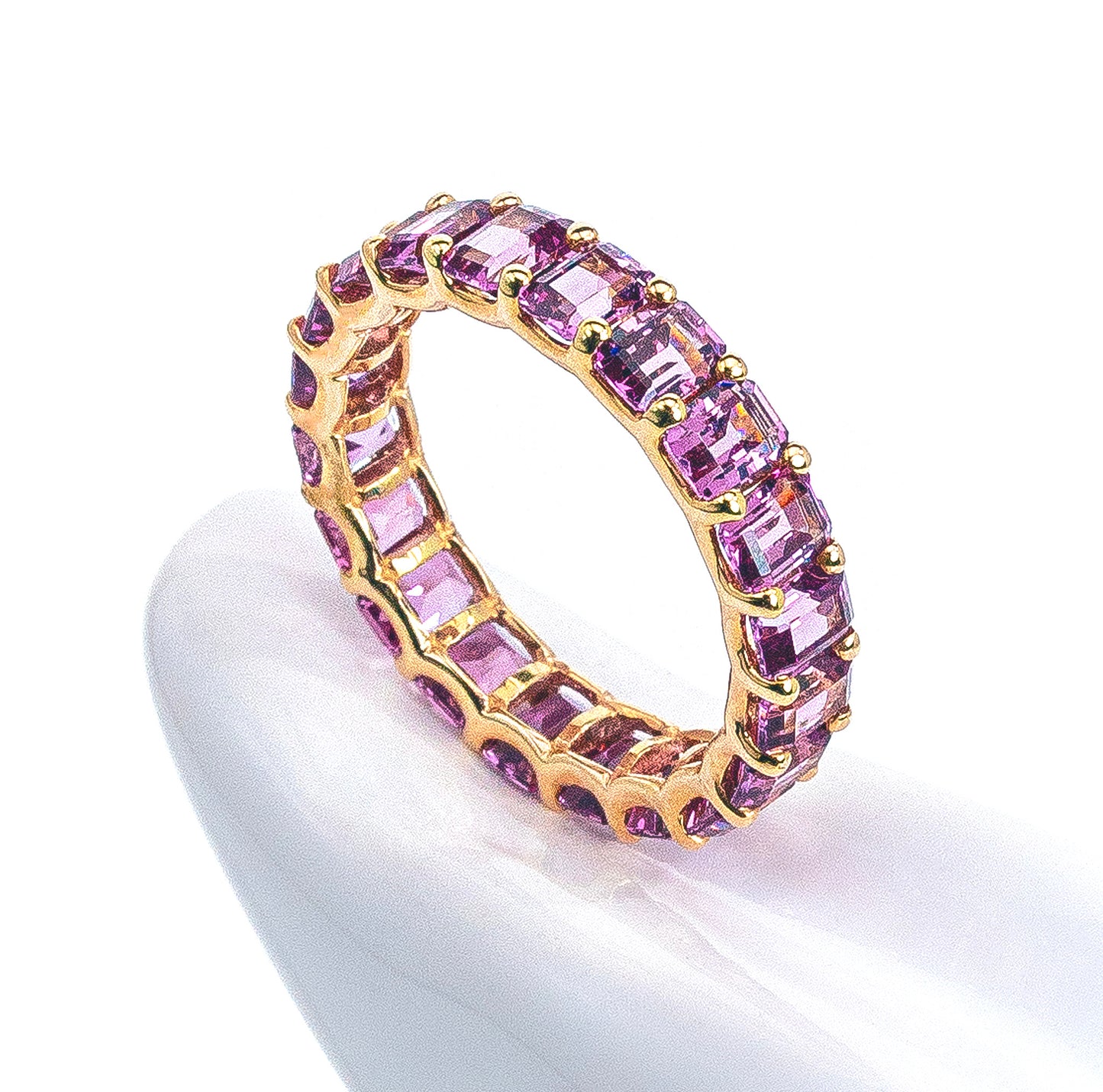 Anillo de Rhodolita Rosa