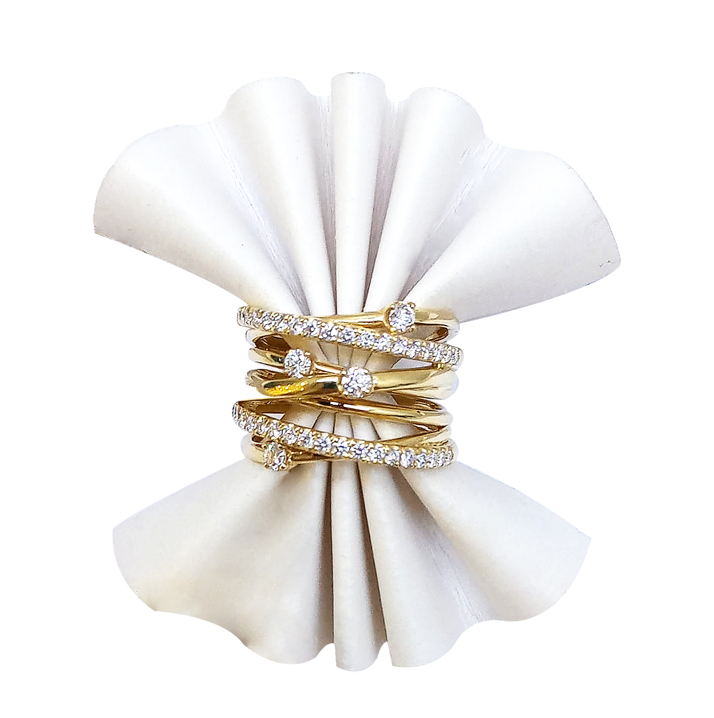 Aretes y Anillo de Diamantes