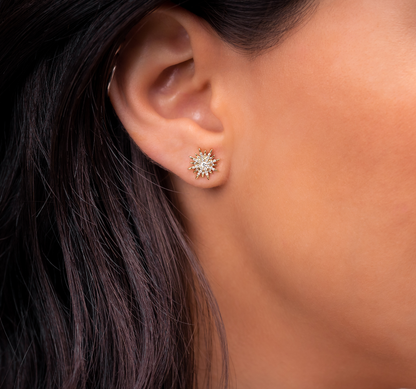 Aretes Estrella de Diamantes