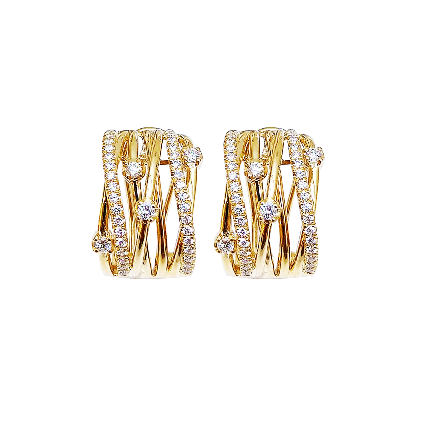 Aretes y Anillo de Diamantes