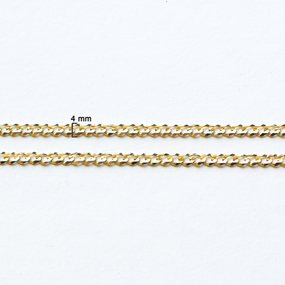 Cadena Cubana oro de 14k