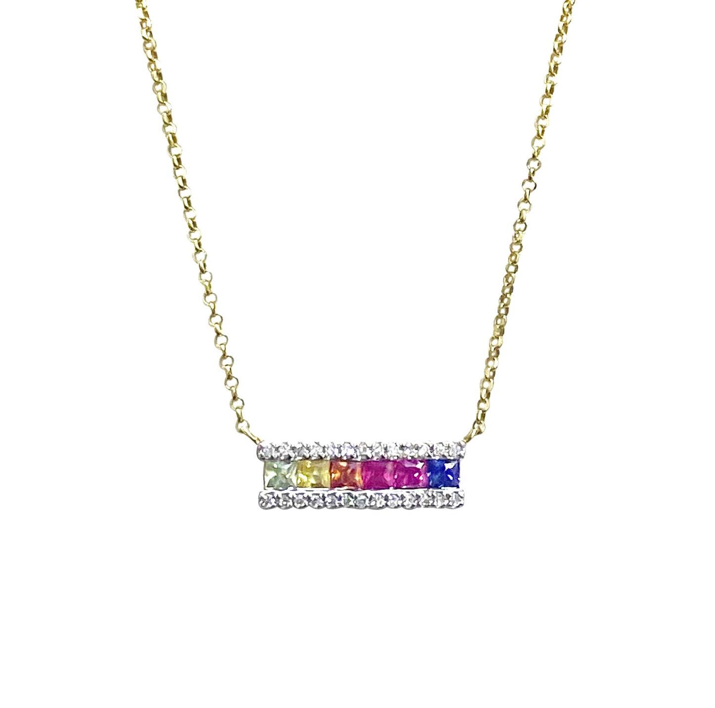 Collar Rainbow de Diamantes