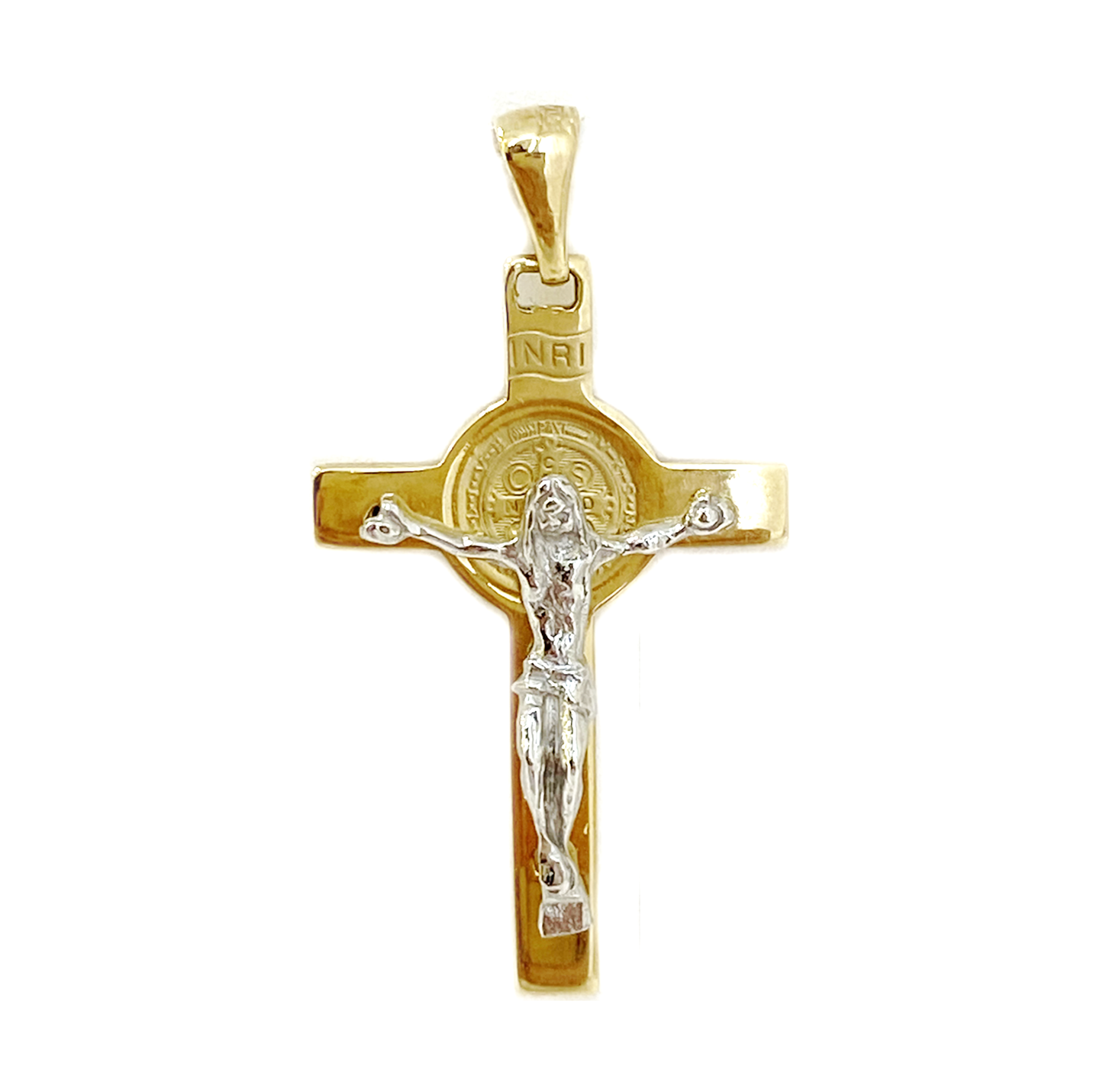 Cruz Cristo con San Benito